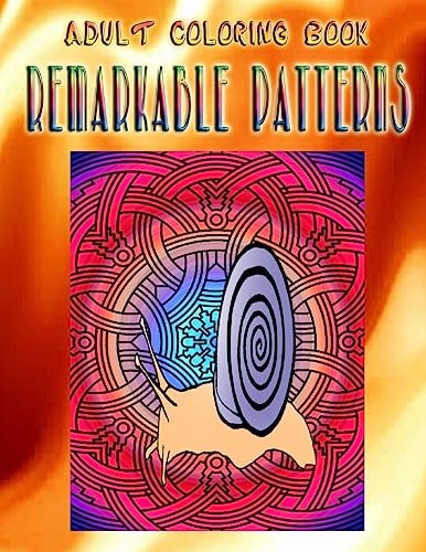 Adult Coloring Book Remarkable Patterns Mandala Coloring Book