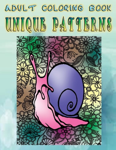 Adult Coloring Book Unique Patterns Mandala Coloring Book