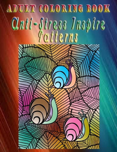 Adult Coloring Book Anti-Stress Inspire Patterns Mandala Coloring Book