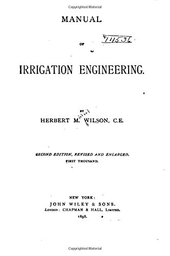 Manual of Irrigation Engineering