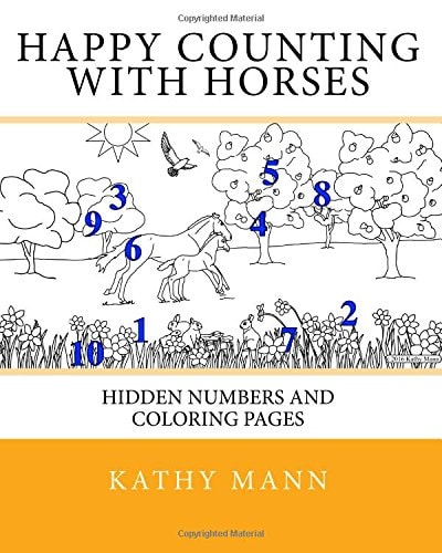 Happy Counting With Horses Hidden Numbers and Coloring Pages