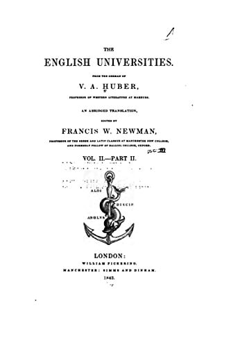 The English Universities - Vol. II - Part II