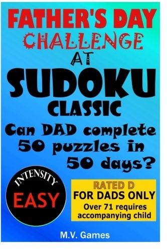 Father's Day Sudoku Challenge - Easy Level 50 in 50 Days