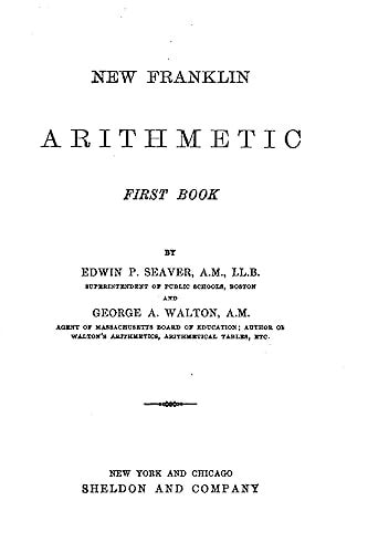 New Franklin Arithmetic. First Book