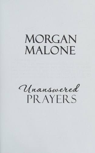 Unanswered Prayers