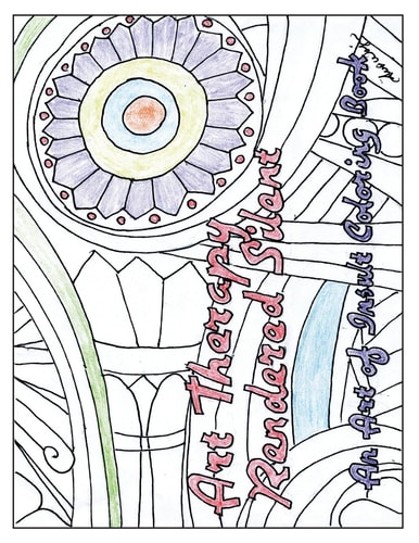 Art Therapy: Rendered Sinlent An Art of Insult Coloring Book