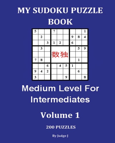 My Sudoku Puzzle Book Medium Level For Intermediates