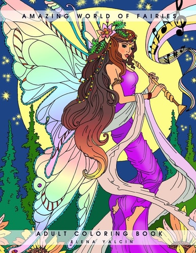 Amazing World of Fairies Adult Coloring Book
