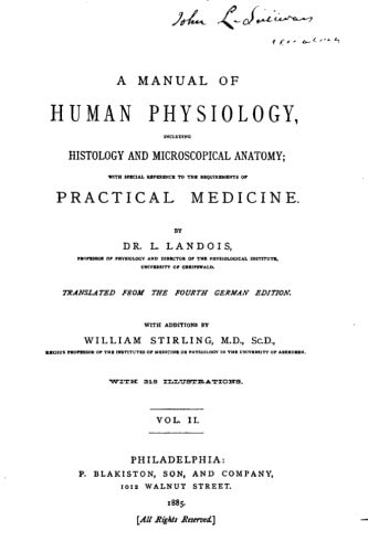 A Manual of Human Physiology, Including Histology and Microscopical Anatomy