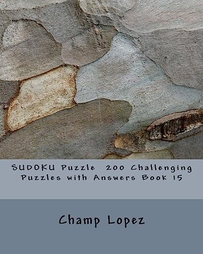SUDOKU Puzzle 200 Challenging Puzzles with Answers Book 15
