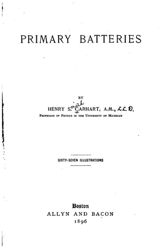 Primary Batteries