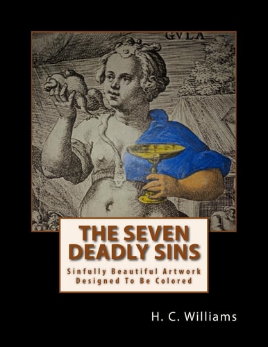 The Seven Deadly Sins Sinfully Beautiful Artwork Designed To Be Colored