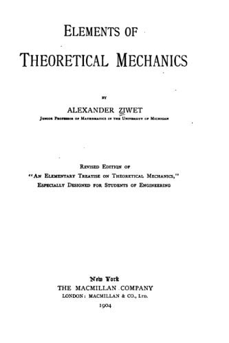 Elements of Theoretical Mechanics