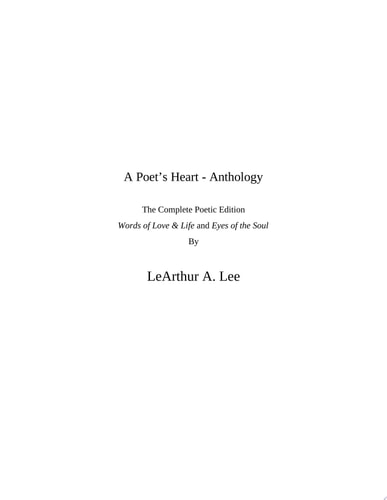 A Poet's Heart - Anthology The Prelude to The Poetic Locker Series