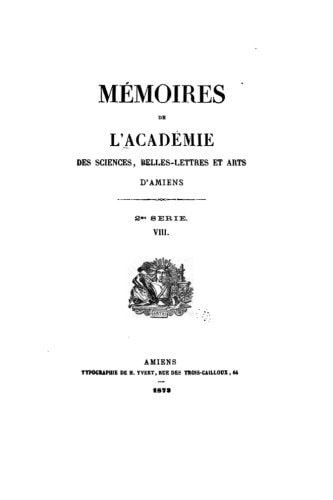 Mémoires de L'Académie Des Sciences - VIII