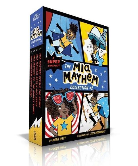 The MIA Mayhem Collection #2 (Boxed Set): MIA Mayhem Stops Time!; MIA Mayhem vs. the Mighty Robot; MIA Mayhem Gets X-Ray Specs; MIA Mayhem Steals the Show!