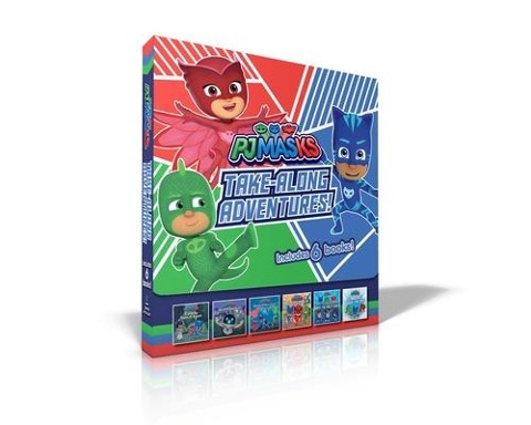 Pj Masks Take-Along Adventures! (Boxed Set): Catboy Does It Again; Meet Pj Robot!; Mystery Mountain Adventure!; Pj Masks Save the School!; Meet the Wolfy Kids!; Pj Masks Save the Sky