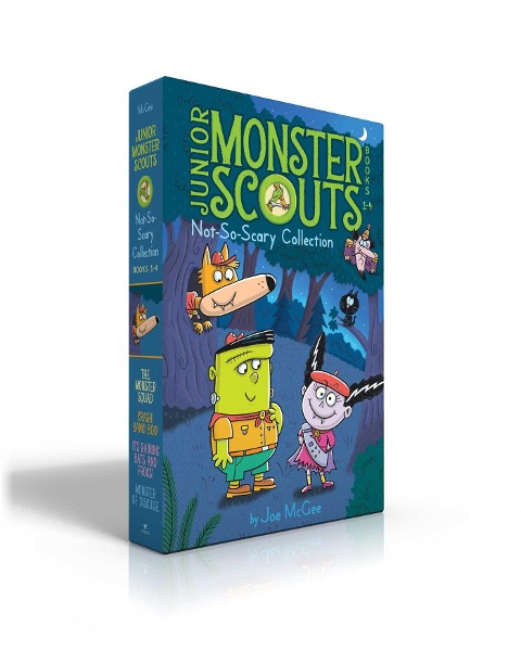 Junior Monster Scouts Not-So-Scary Collection Books 1-4 (Boxed Set): The Monster Squad; Crash! Bang! Boo!; Its Raining Bats and Frogs!; Monster of Disguise
