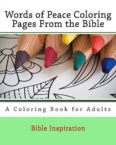 Words of Peace Coloring Pages From the Bible A Coloring Book for Adults