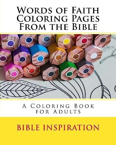 Words of Faith Coloring Pages From the Bible A Coloring Book for Adults