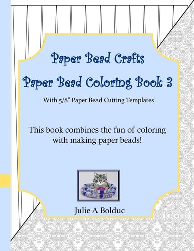 Paper Bead Crafts Paper Bead Coloring Book 3 With 5/8" Paper Bead Cutting Templates