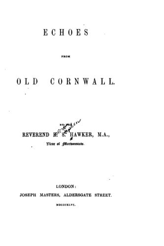 Echoes from Old Cornwall