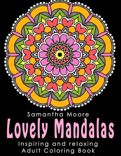 Adults Coloring Book Lovely Mandalas