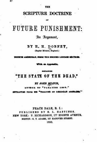 The Scripture Doctrine of Future Punishment, an Argument