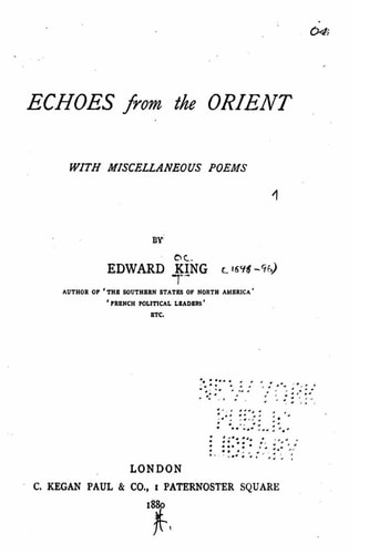 Echoes From the Orient