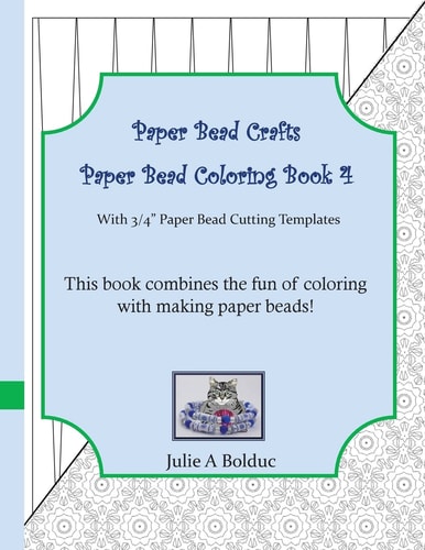 Paper Bead Crafts Paper Bead Coloring Book 4 With 3/4" Paper Bead Cutting Templates
