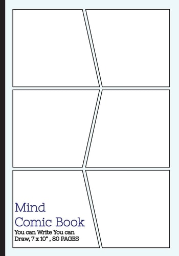 Mind Comic Book - 6 Panel,7"x10", 80 Pages, Make Your Own Comic Books Make Your Own Comics Come to Life