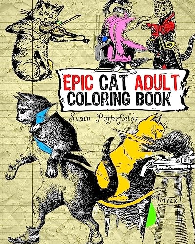 Epic Cat Adult Coloring Book