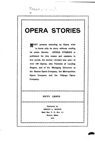 Opera Stories
