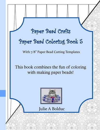 Paper Bead Crafts Paper Bead Coloring Book 5 With 7/8" Paper Bead Cutting Templates