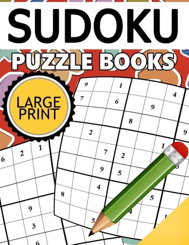 Sudoku Puzzle Books LARGE Print Easy, Medium to Hard Level Puzzles for Adult