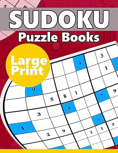 Sudoku Puzzle Books LARGE Print The Huge Book of Hard Sudoku Challenging Puzzles