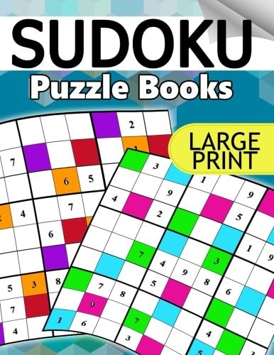 Sudoku Puzzle Books LARGE Print The Huge Book of Easy, Medium to Hard Sudoku Challenging Puzzles