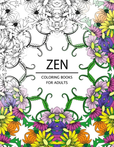 Zen Coloring Books For Adults Adult Coloring Book (Art Book Series)