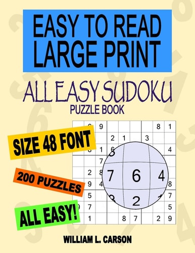 All Easy Sudoku Easy To Read Large Print