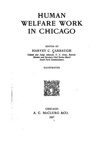 Human Welfare Work in Chicago