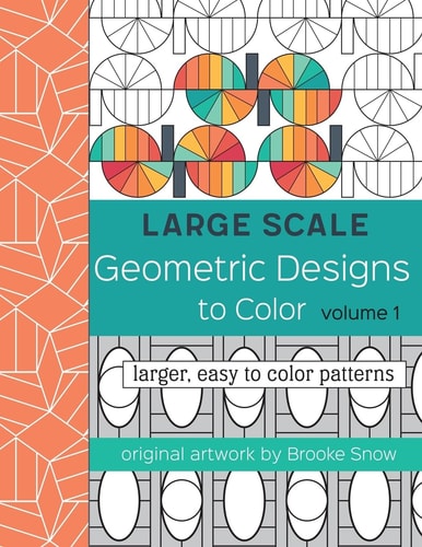 Large Scale Geometric Designs to Color Larger, Easy to Color Patterns