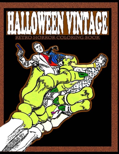 Halloween Vintage Retro Horror Coloring Book
