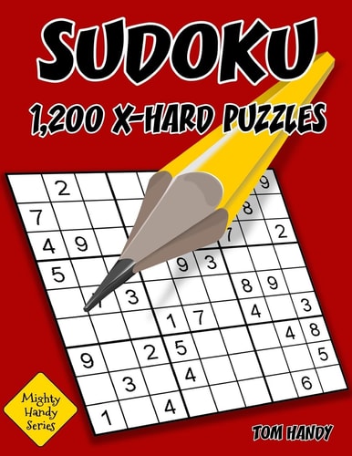 Sudoku 1,200 X-Hard Puzzles Mighty Handy Series Book