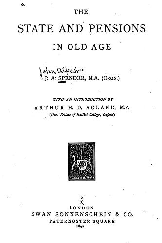 The State and Pensions in Old Age