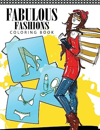 Fabulous Fashions Coloring Book 1960s Fashion Coloring Book for Adults