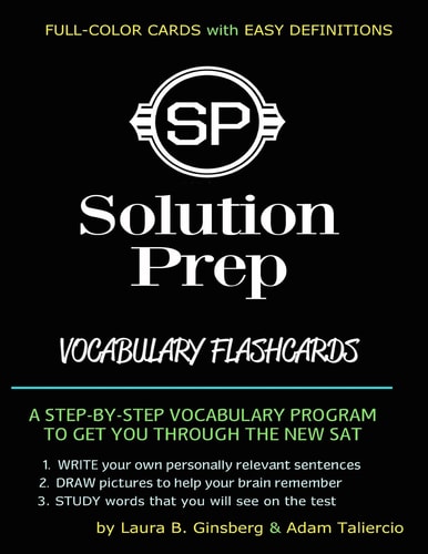 Solution Prep Vocabulary Flashcards For the SAT and ACT!