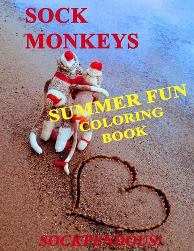 Sock Monkeys Summer Fun Coloring Book