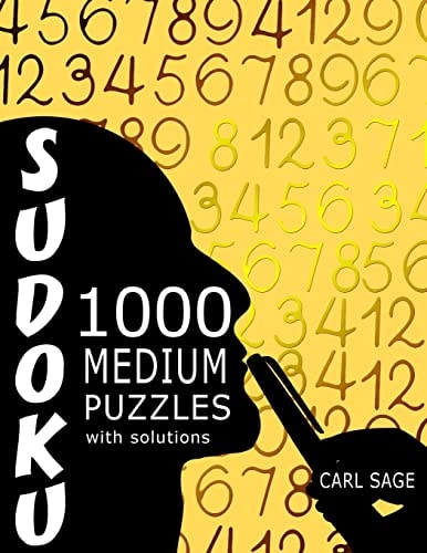 Sudoku 1,000 Medium Puzzles With Solutions