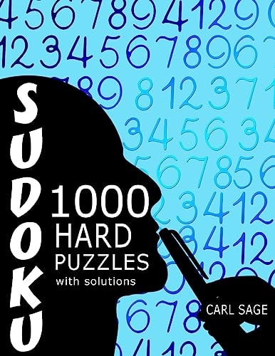 Sudoku 1,000 Hard Puzzles With Solutions