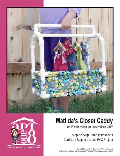 Matilda's Closet Caddy Confident Beginner-Level PVC Project for 18-Inch Dolls
